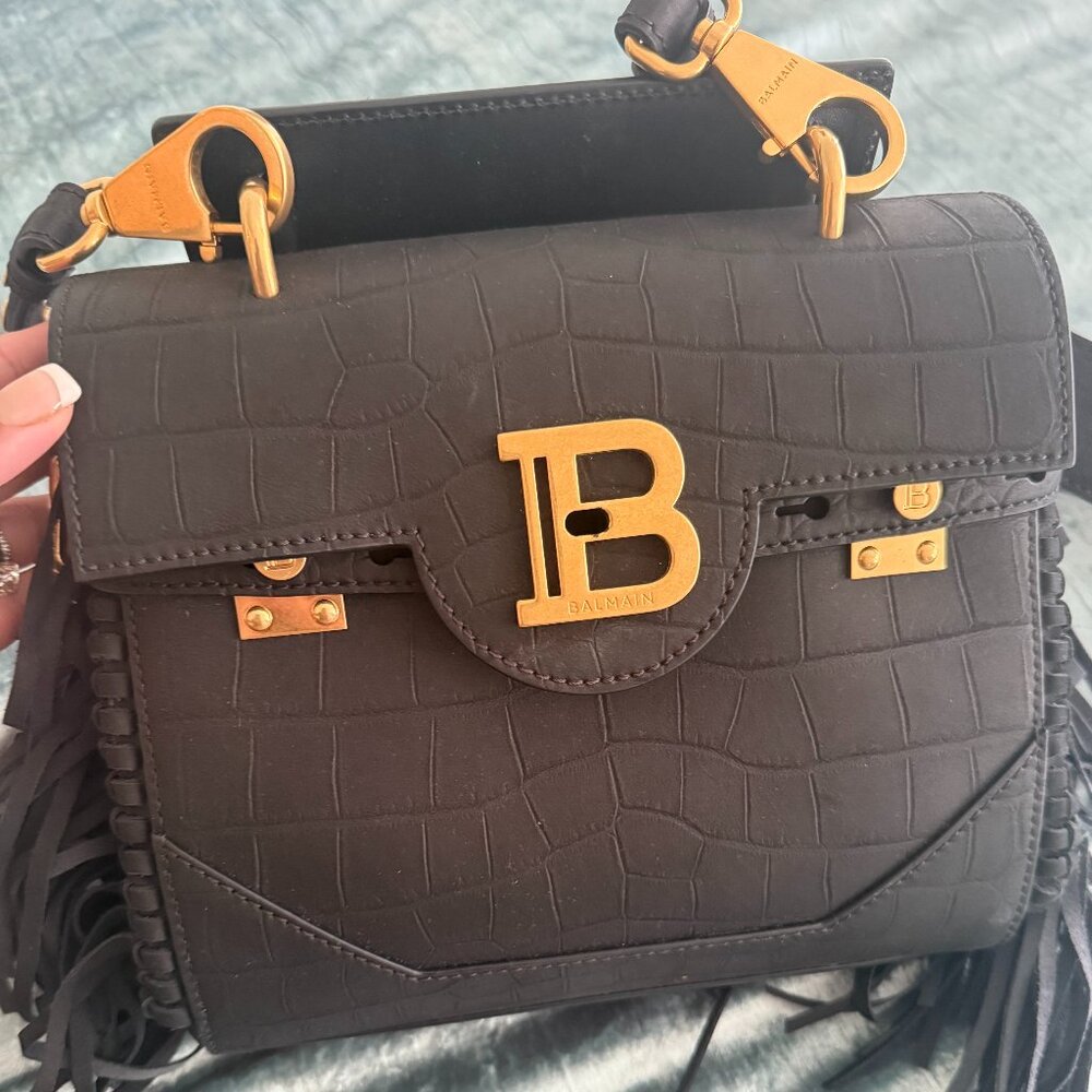 Brand New Fringe Leather Balmain Bag — Authentic
